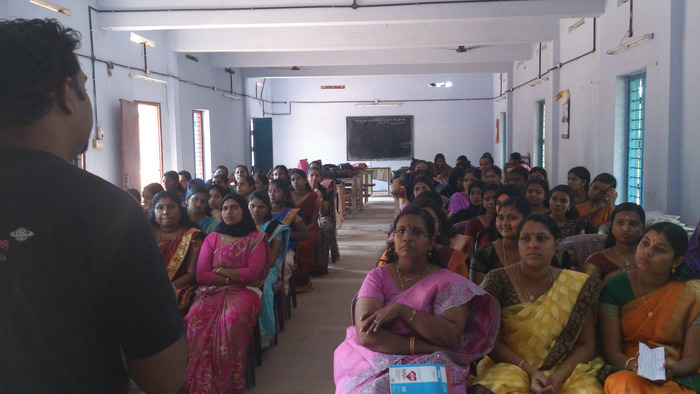 A talk to a women's group in Kollam